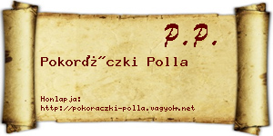 Pokoráczki Polla névjegykártya